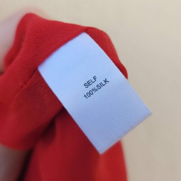 MORGAN LANE Chili 100% Silk Bee Joana Maxi Slip Dress - Picture 10 of 12